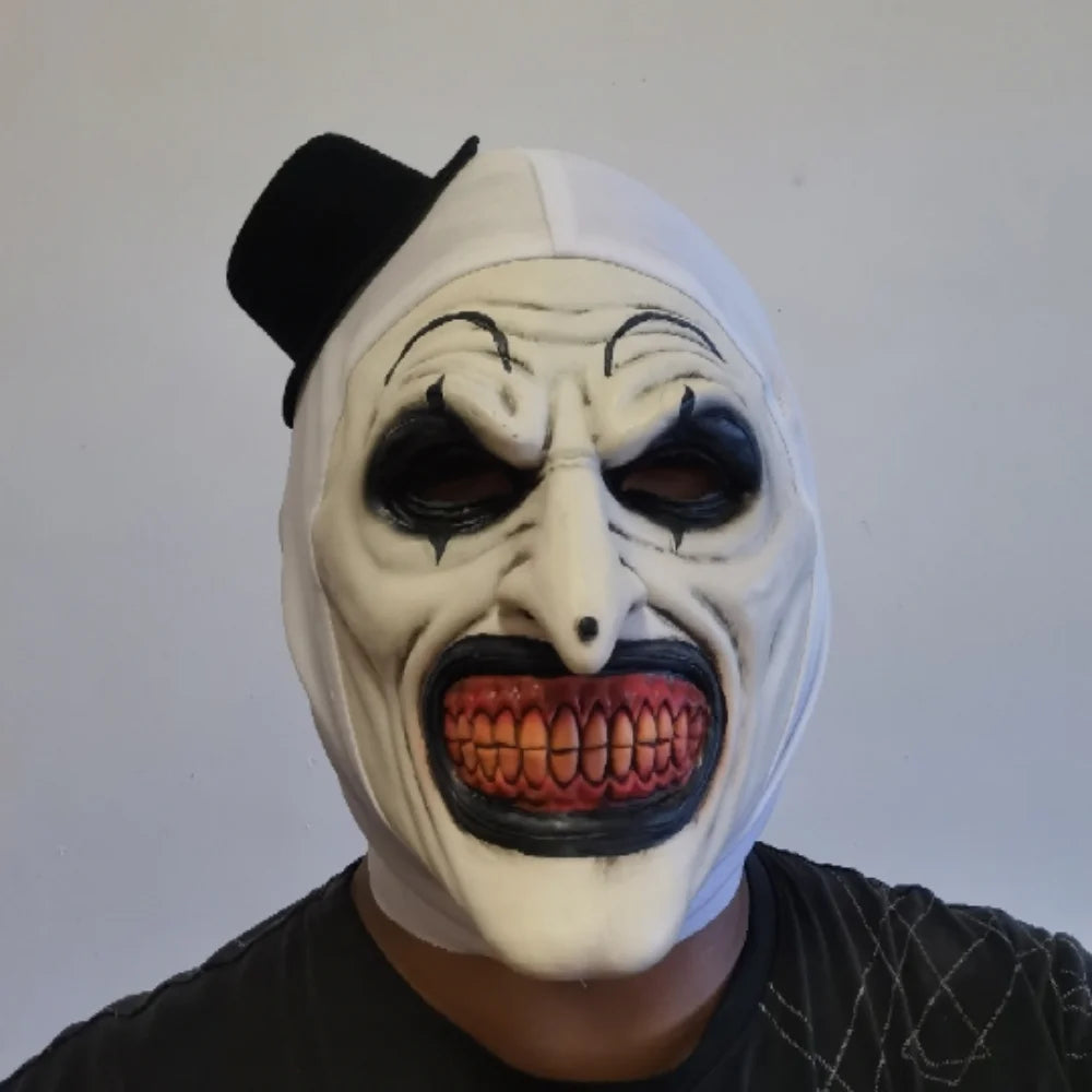 High Quality Terrifier Latex Scary Cosplay Mask Realistic Unisex Halloween Clown