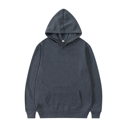 Men Fashion Hooded Sweatshirt Pullover Hoodie Unisex Black White