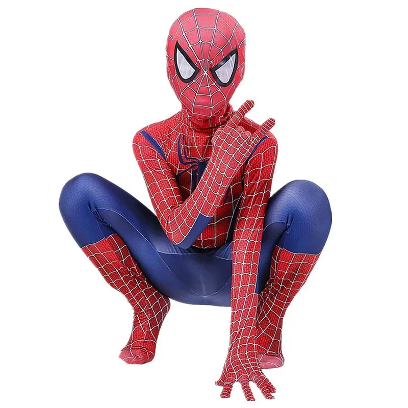 Kids Superhero Spider Man  Costume Spandex Jumpsuit  Costume