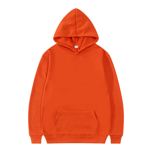 Men Fashion Hooded Sweatshirt Pullover Hoodie Unisex Black White