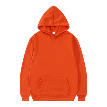 Men Fashion Hooded Sweatshirt Pullover Hoodie Unisex Black White