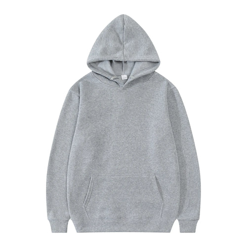Men Fashion Hooded Sweatshirt Pullover Hoodie Unisex Black White