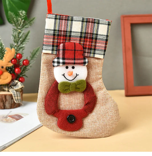 Multiple Styles Christmas Stockings Candy Socks Santa Gift Pouch Xmas