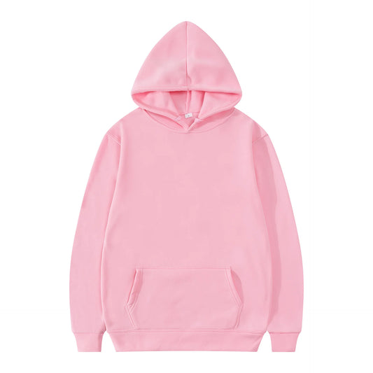 Men Fashion Hooded Sweatshirt Pullover Hoodie Unisex Black White