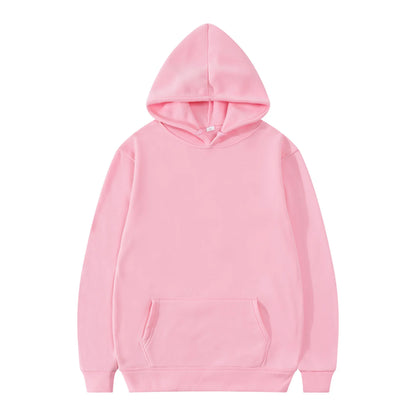 Men Fashion Hooded Sweatshirt Pullover Hoodie Unisex Black White
