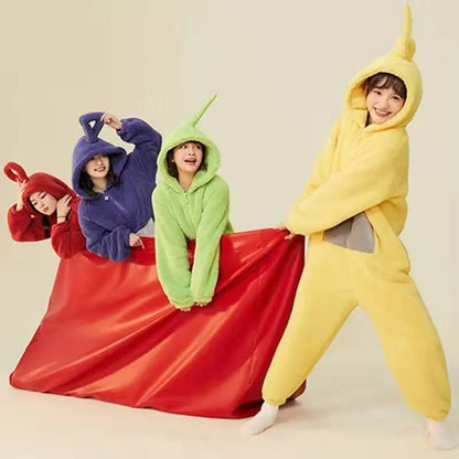 Adults Onesies Soft Long Sleeves Pajamas Dipsy Tinky Winky Po Lala