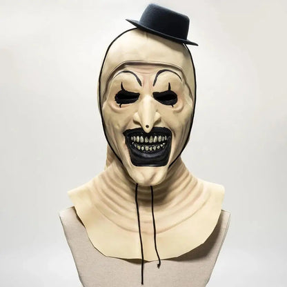 Terrifier 3 Clown Mask Cosplay Scary Bloody Demon Evil Joker Terrifier Halloween Mask Costume