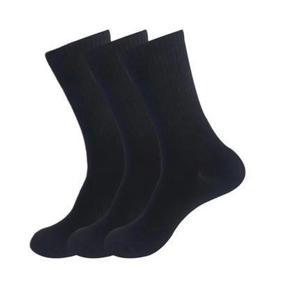 5/10/20 Pairs Solid Color Round Neck Socks