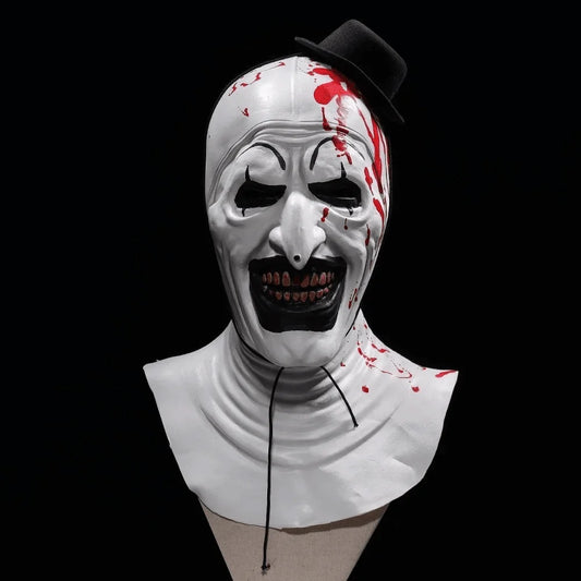 Terrifier 3 Clown Mask Cosplay Scary Bloody Demon Evil Joker Terrifier Halloween Mask Costume