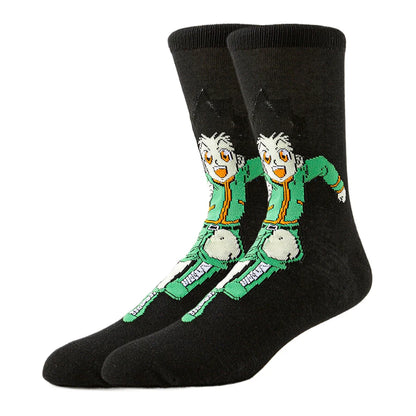 5Pairs BANDAI Unisex Novelty Funny Casual Crew Socks Cartoon Anime Hip