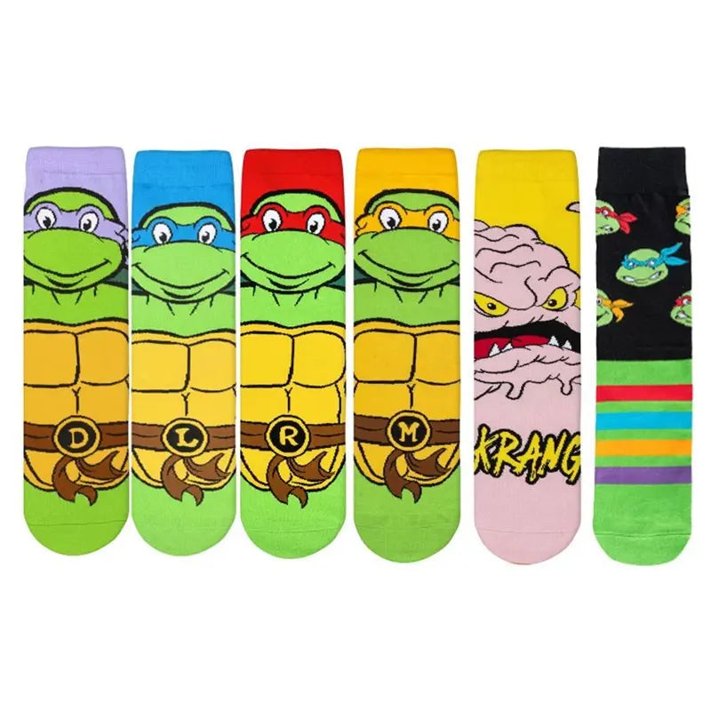 Cartoon Street Outdoor Anime Teenage Mutant Ninja Turtles Socks