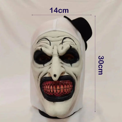 High Quality Terrifier Latex Scary Cosplay Mask Realistic Unisex Halloween Clown