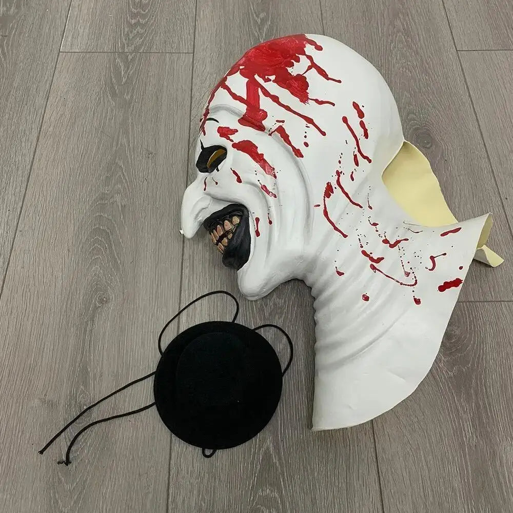 Terrifier 3 Clown Mask Cosplay Scary Bloody Demon Evil Joker Terrifier Halloween Mask Costume