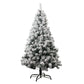 White Simulation Artificial Flocking Snow Christmas Tree Adornment 60cm 70T Artificial Christmas Tree Home Decor (Random Base)