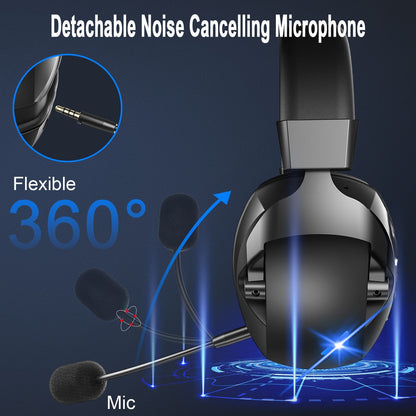 Cross-Border Over-Ear Bluetooth Wireless Microphone Gaming  Headphones