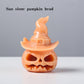 Natural Sunstone Pumpkin Head Decoration Manual Gem Carving and Hollowing Process Halloween Decorative Lights