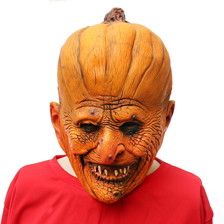 Halloween Easter Pumpkin Cosplay Latex Mask Scary Halloween Carnival Dress Up Headgear Props