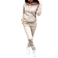 Winter Tracksuit Women 2 Piece Set Sweater Polar Fleece Hoodies+Pants Sportwear Leisure Fitness Suit