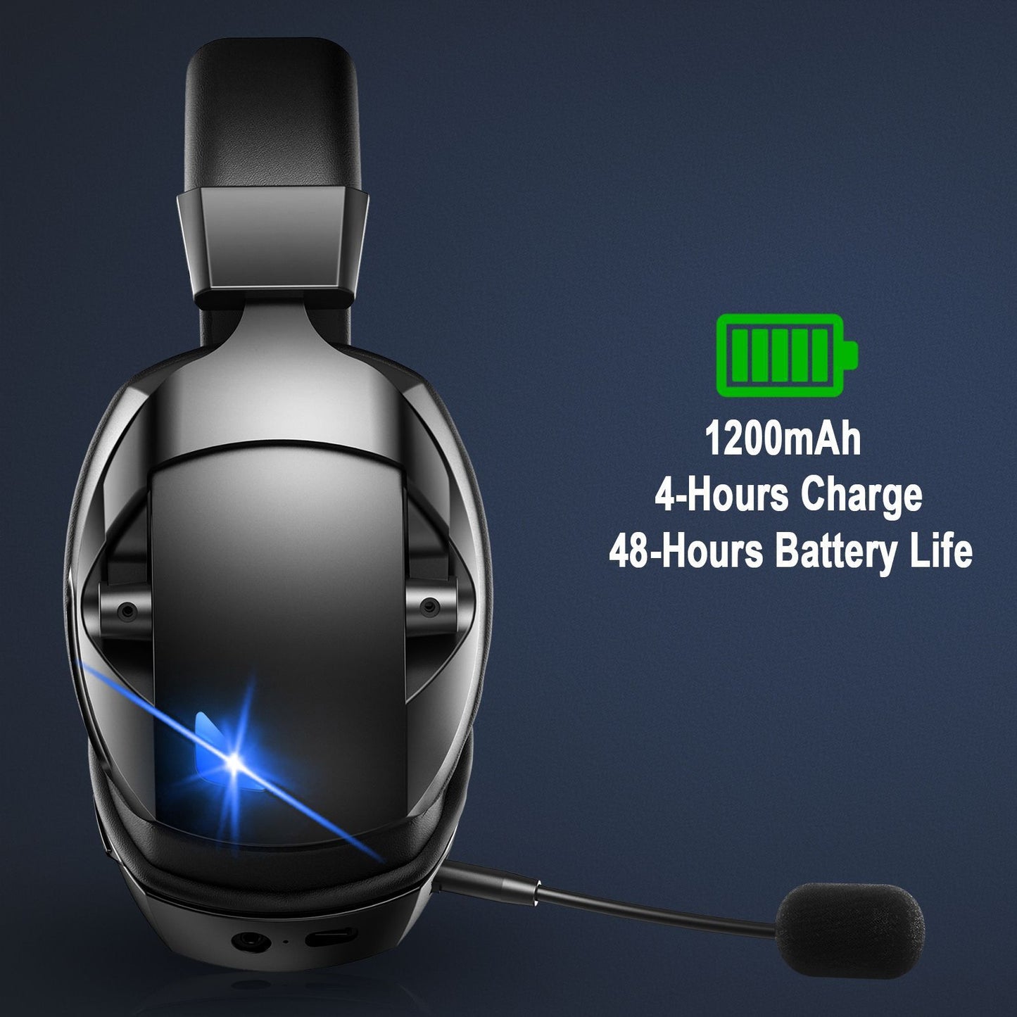 Cross-Border Over-Ear Bluetooth Wireless Microphone Gaming  Headphones