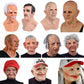 Halloween Granny Mask Latex Headgear Wig Mask