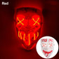 Led Halloween Mask Scary Glowing Mask Cosplay Party Costume