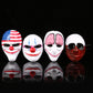 Halloween Scary Clown Payday 2 Mask Cosplay Masquerade Prop Carnival Mask Joker Dallas Wolf Hoxton Chains Movie Props Mask