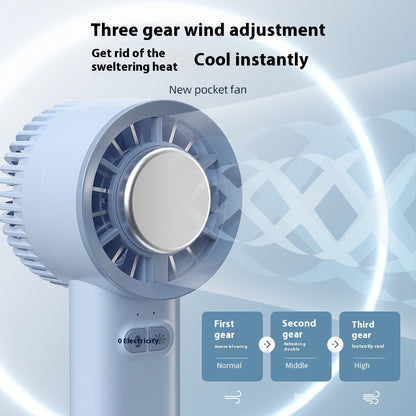 2025 Summer Gadget Handheld Turbo Jet Fan Mini Portable Ice Cold Fan Generation Brushless Motor Wind High Speed Duct Fans Violent Blower