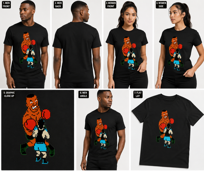 Men women punch out fashion t Shirt