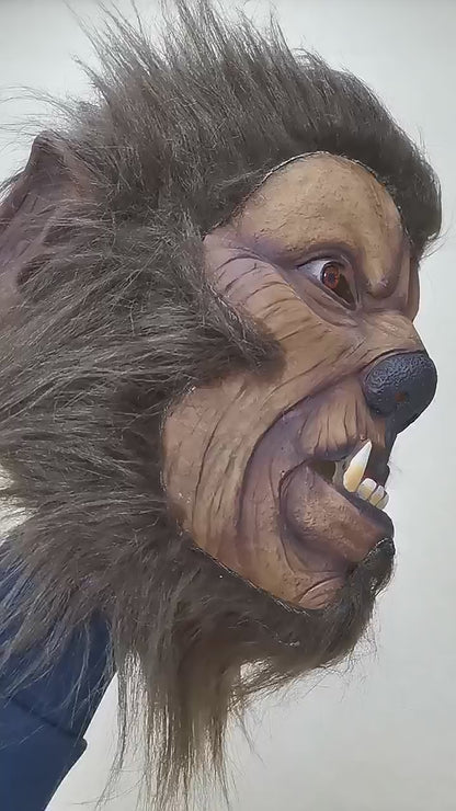 Horror Scary Beast Werewolf Mask Demon Halloween Moonnight Wolf Cosplay Costume