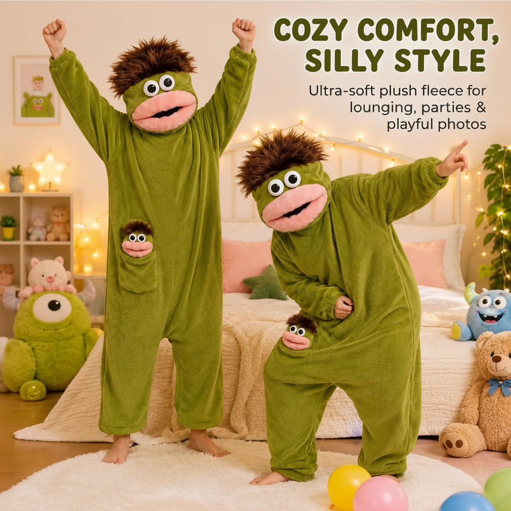 Big Mouth Monster Design, Perfect for  Halloween+ Winter Lounging with a Quirky And Humorous Touch