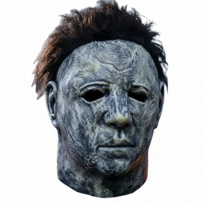 Micheal Myers Vintage Faded Gray  Brown Hair Terror Halloween Cosplay Mask