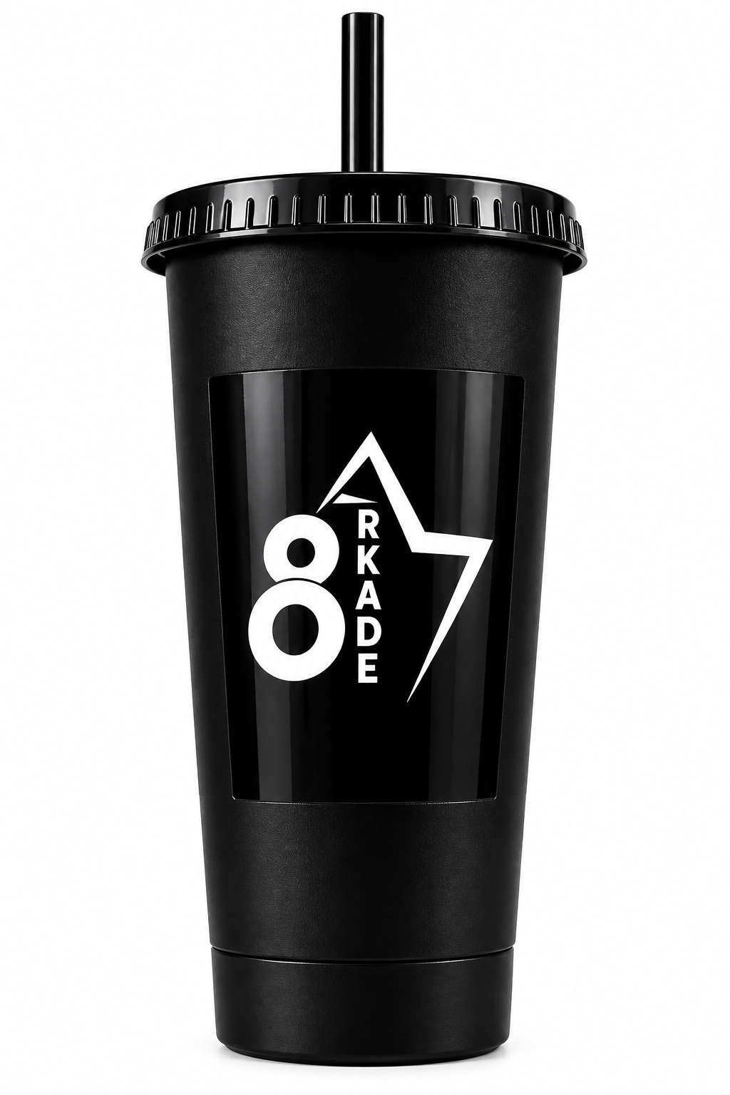 ARKADE 87 Halloween Party+ Events Black Gaming Tumbler with Lid and Straw