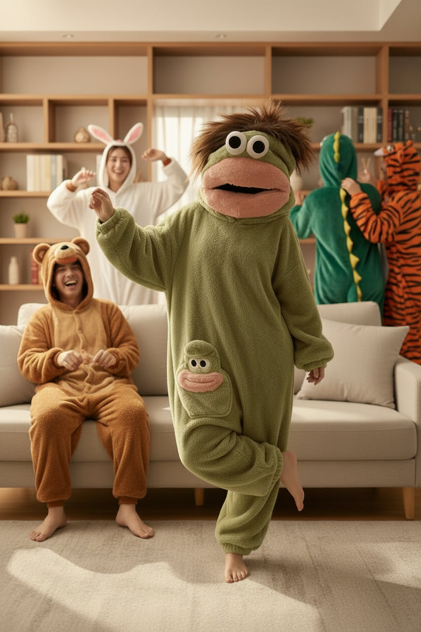 Big Mouth Monster Design, Perfect for  Halloween+ Winter Lounging with a Quirky And Humorous Touch
