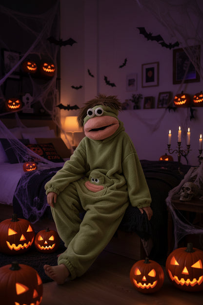 Big Mouth Monster Design, Perfect for  Halloween+ Winter Lounging with a Quirky And Humorous Touch