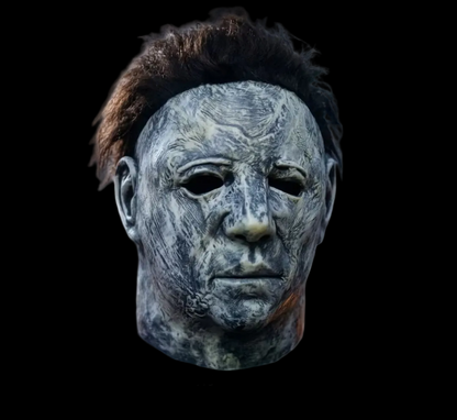 Micheal Myers Vintage Faded Gray  Brown Hair Terror Halloween Cosplay Mask