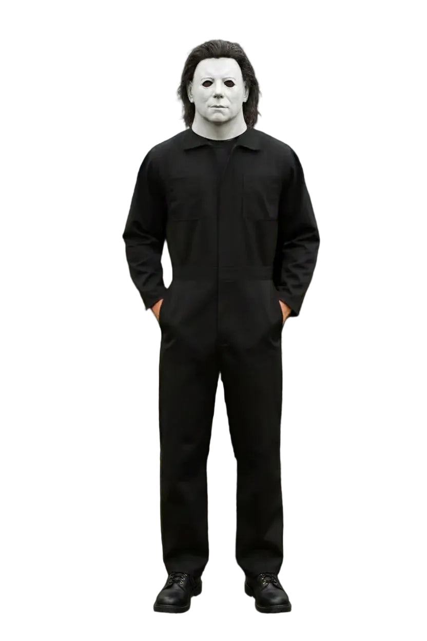 Micheal myers Terror Long Sleeve Jumpsuit, Three-Color Jumpsuit Practical with Multiple Pockets, Durable And Suitable for Daily Wear