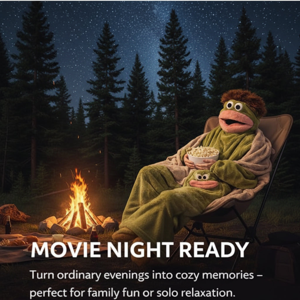 Big Mouth Monster Design, Perfect for  Halloween+ Winter Lounging with a Quirky And Humorous Touch