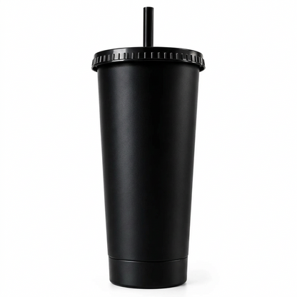 ARKADE 87 Halloween Party+ Events Black Gaming Tumbler with Lid and Straw