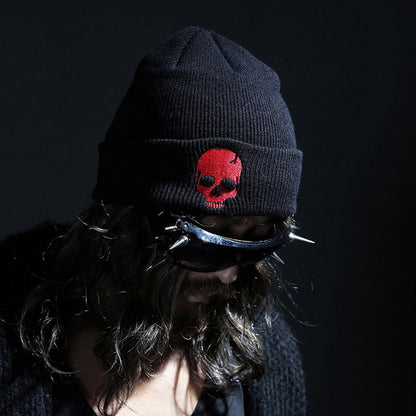 Punk Wool  Winter Unisex Skull Bone Knitted Hat