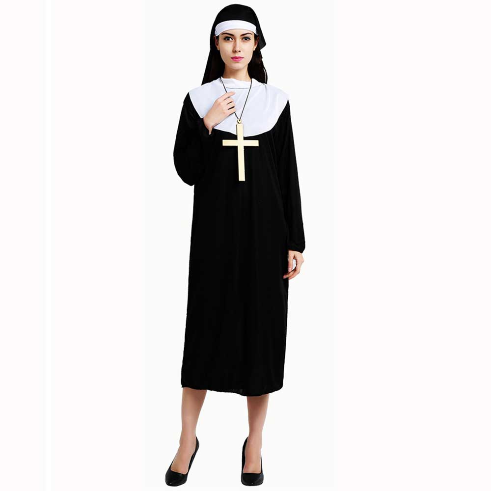 AMG GLOBAL Nun Scary Latex Mask - Perfect for Halloween Costumes and Scaring Friends - Realistic Look and Comfortable Fit.…