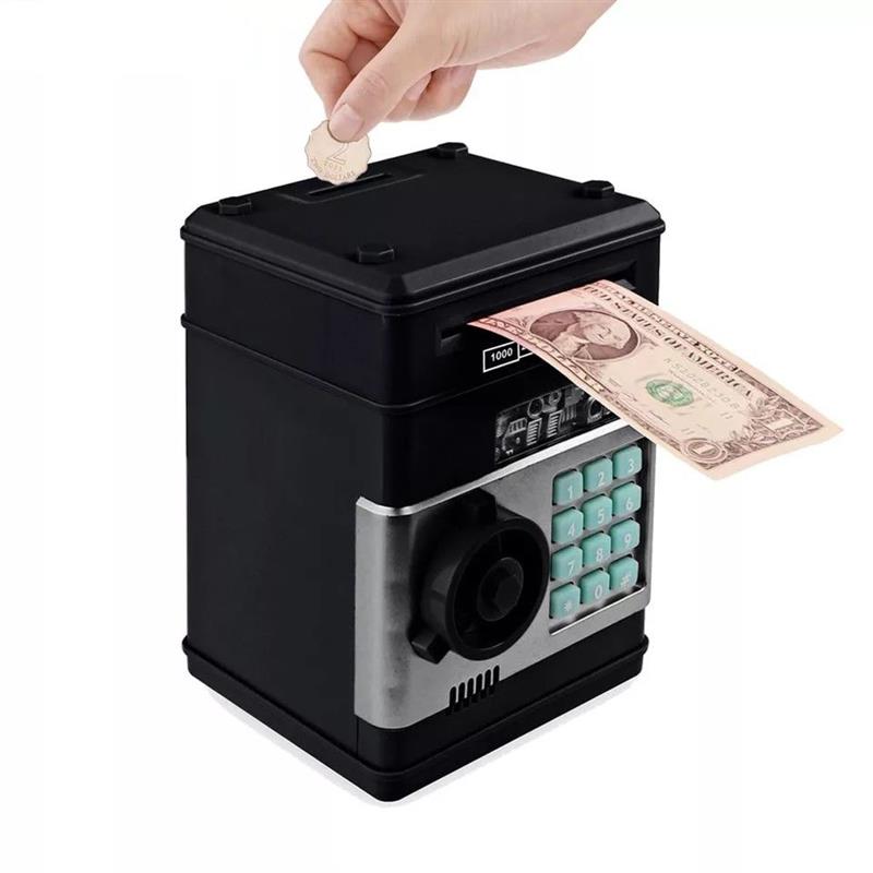 Automatic Electronic Piggy Bank ATM Password Money Box Cash Coins Saving Box