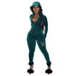 Christmas Women Clubwear Sexy Velvet Jumpsuit Costume