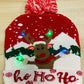 2022 LED Knitted Christmas Warm Light Up Beanie Illuminate Hat