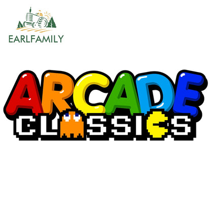 Retro Arcade Game Car Sticker Motorcycle Car Window Trunk Decal Laptop Wall Stickers