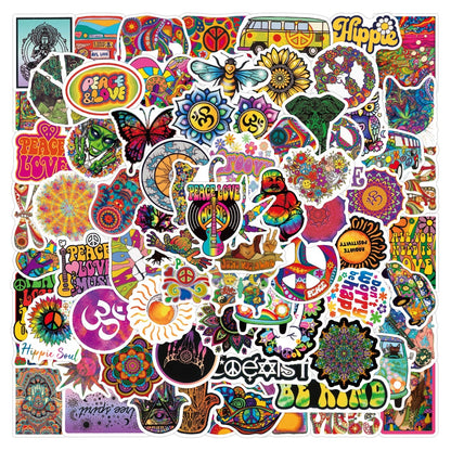 50/100PCS  Street Fashion Graffiti Waterproof Decal Stickers