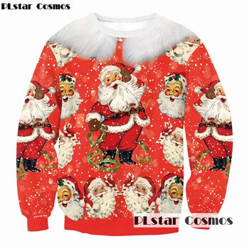 Christmas hat Hip Hop 3d Print  Jumper Pullover