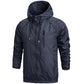 Men Sportwear Thin Military Windbreaker Hooded Zipper Jacket