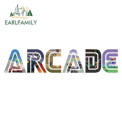 Retro Arcade Game Car Sticker Motorcycle Car Window Trunk Decal Laptop Wall Stickers