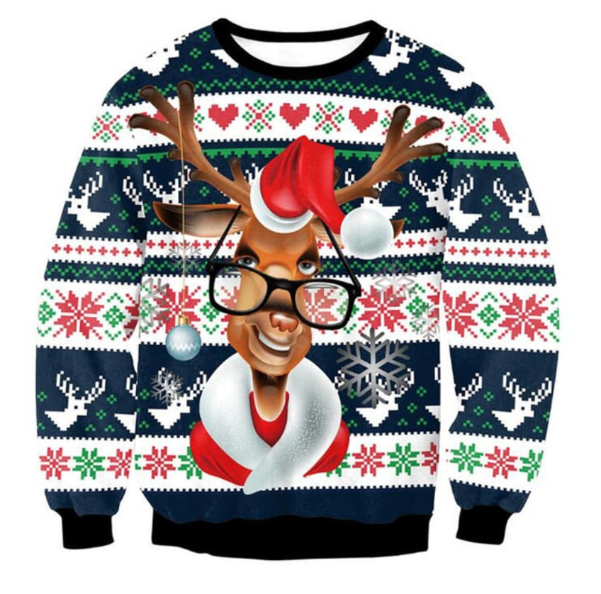 2023 Ugly 3D Funny Christmas Holiday Party Sweaters