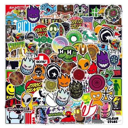50/100PCS  Street Fashion Graffiti Waterproof Decal Stickers